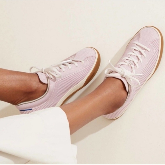 Rothy's The Low Top Comfort Lace Up Sneakers Lilac Size 8 - Picture 1 of 10